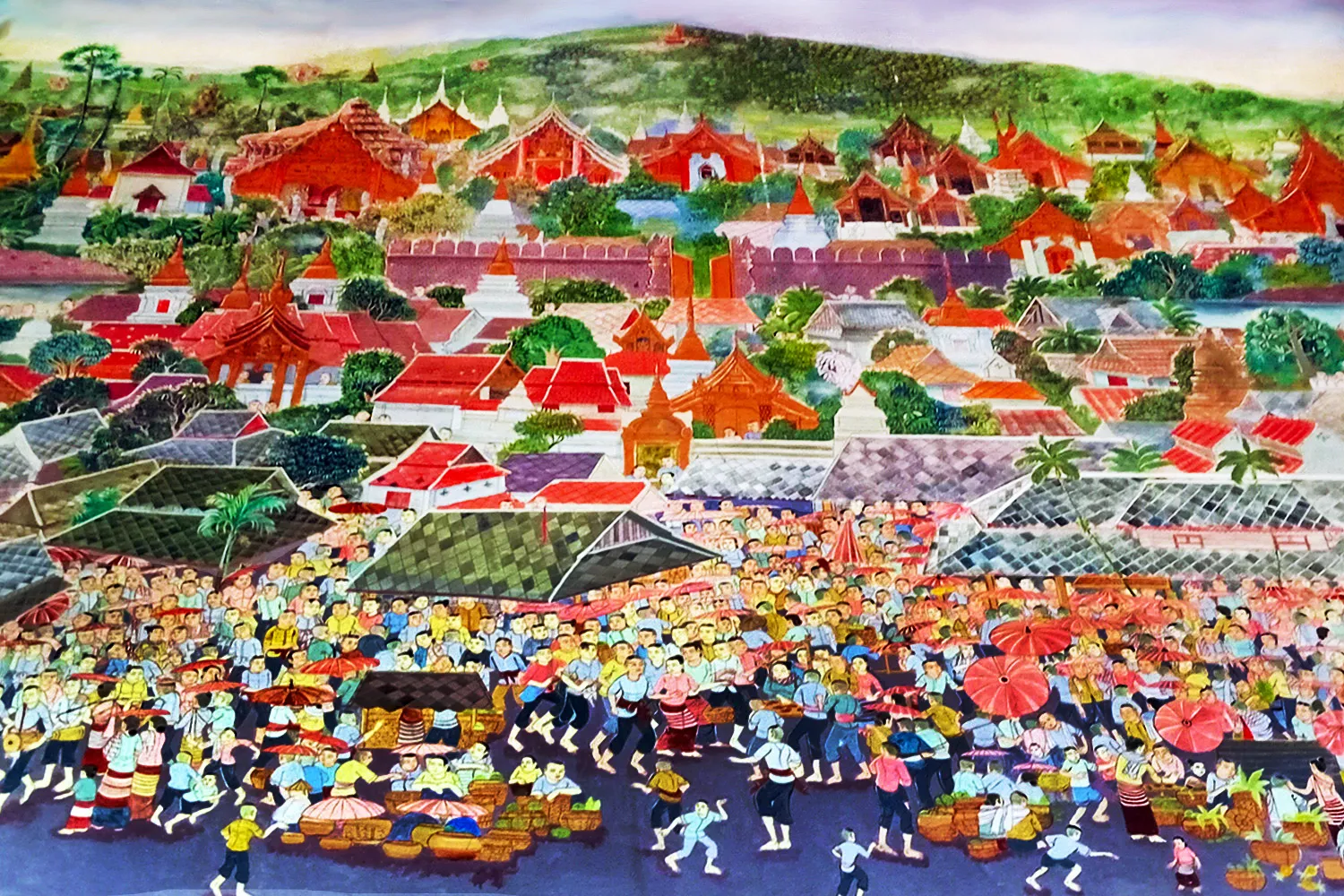 Mural Painting Wat Chai Mongkhon Chiang Mai